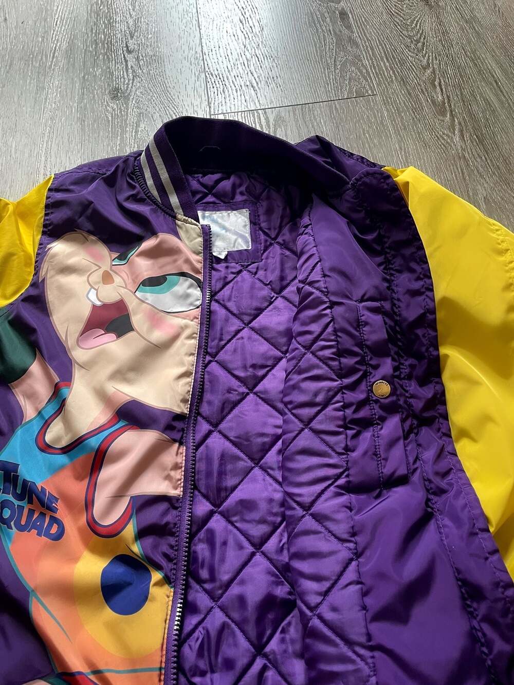 Members Only Space Jam Looney Tunes Tune Squad Varsity Jacket Lola Bunny - Picture 4 of 9